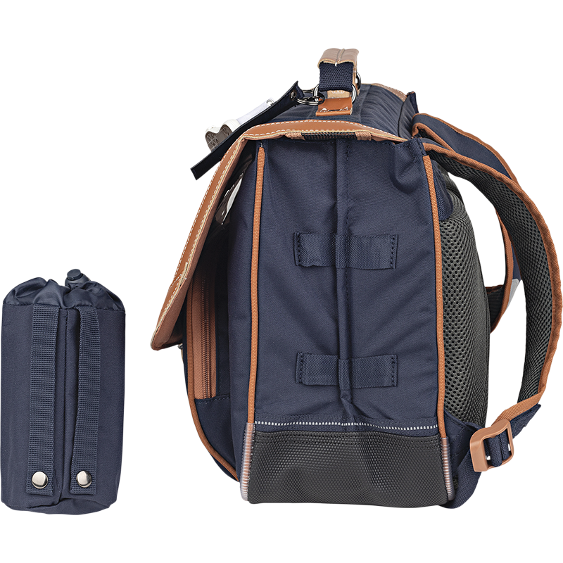TANN'S Cartable Camille bleu 38cm poche gourde