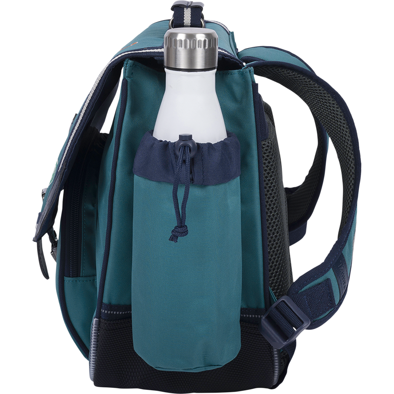 TANN'S Cartable Dan vert 38cm poche gourde