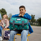 TANN'S Cartable Dan vert 38cm poche gourde