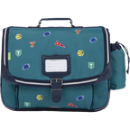 TANN'S Cartable Dan vert 38cm poche gourde