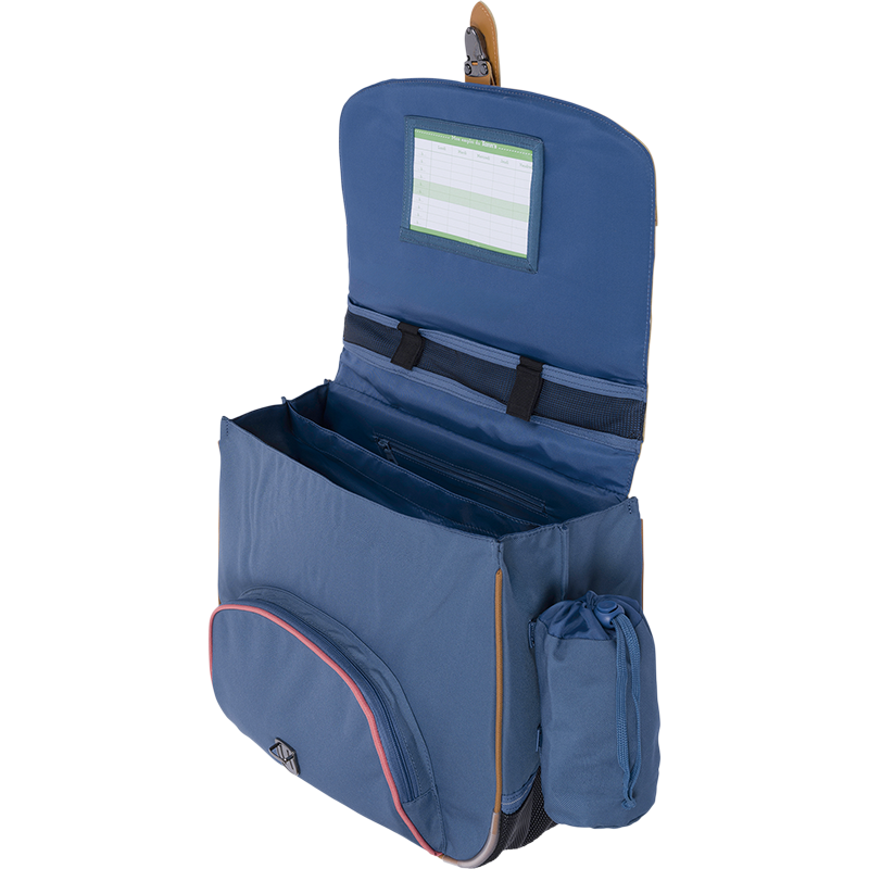 TANN'S Cartable Jane bicolore 38cm poche gourde