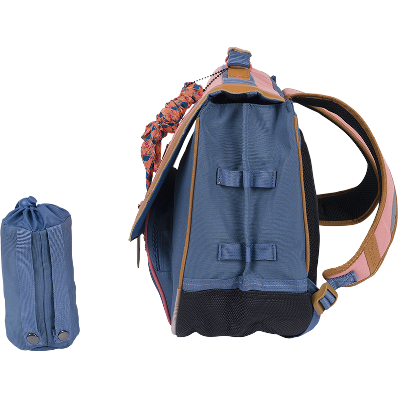 TANN'S Cartable Jane bicolore 38cm poche gourde