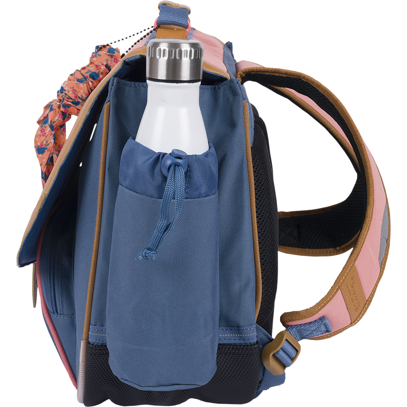 TANN'S Cartable Jane bicolore 38cm poche gourde
