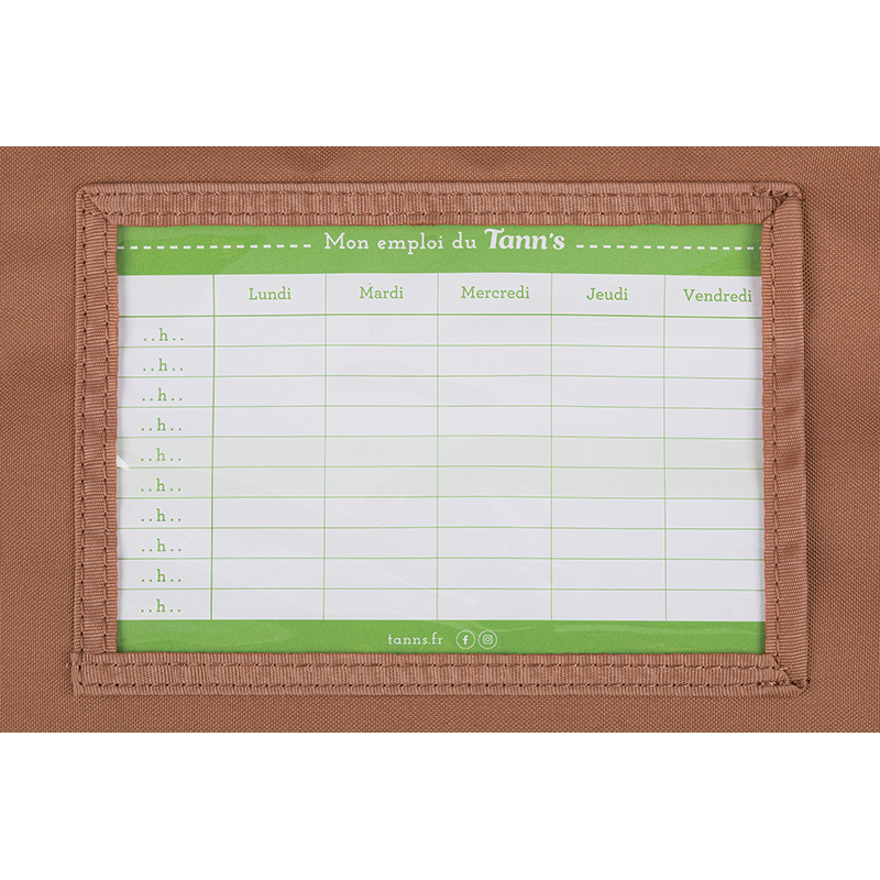 TANN'S Cartable Jane bicolore 38cm poche gourde