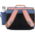 TANN'S Cartable Jane bicolore 38cm poche gourde