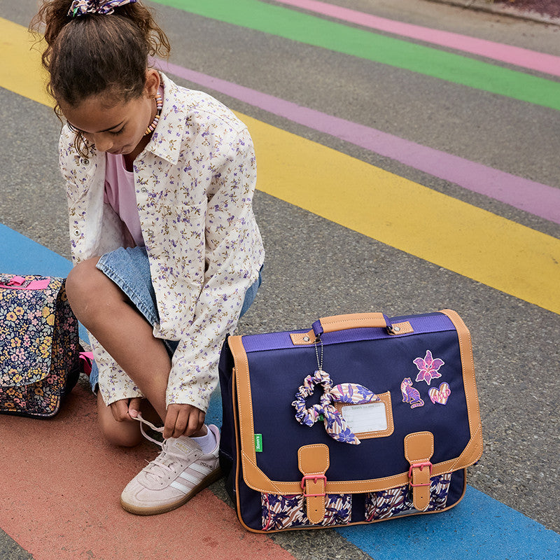 TANN'S Cartable Maïna violet 38cm poche gourde