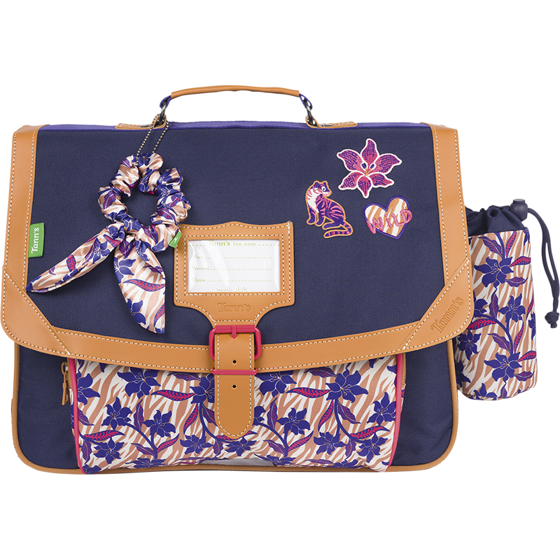 TANN'S Cartable Maïna violet 38cm poche gourde