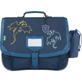 TANN'S Cartable Merlin bleu 38cm poche gourde