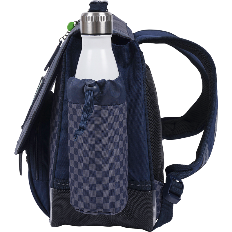 TANN'S Cartable Romain gris 38cm poche gourde