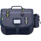 TANN'S Cartable Romain gris 38cm poche gourde