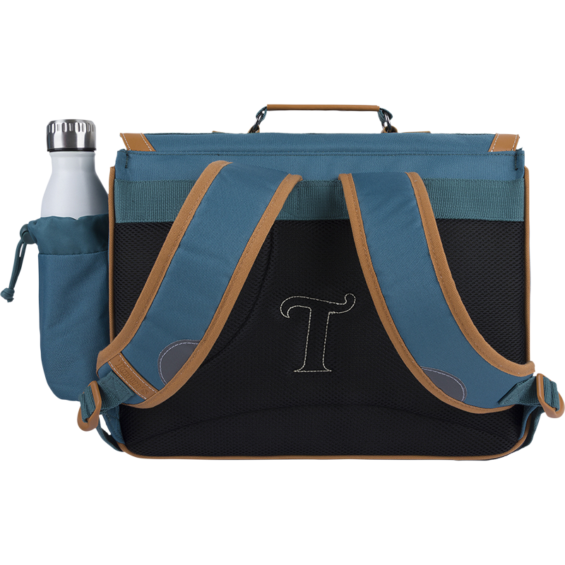 TANN'S Cartable Stan vert 38cm poche gourde