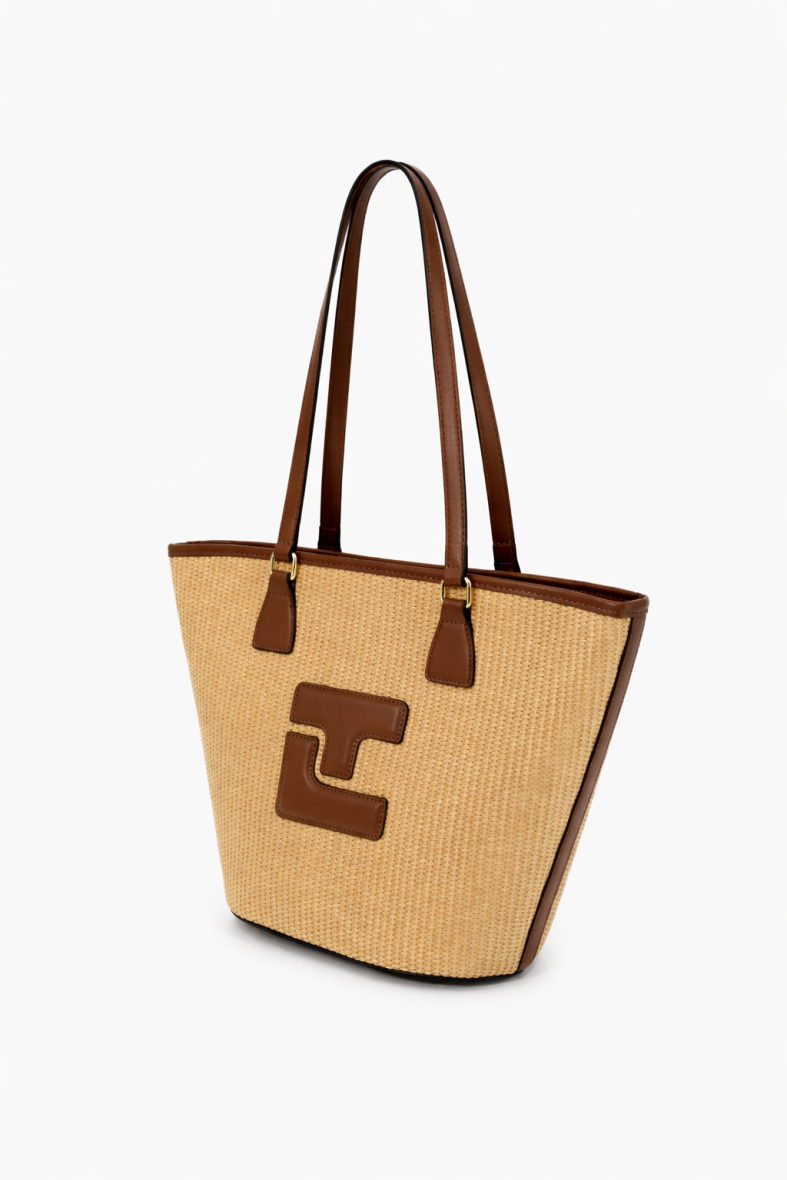 Beige/Cognac - TED LAPIDUS Sac porté épaule Nikita