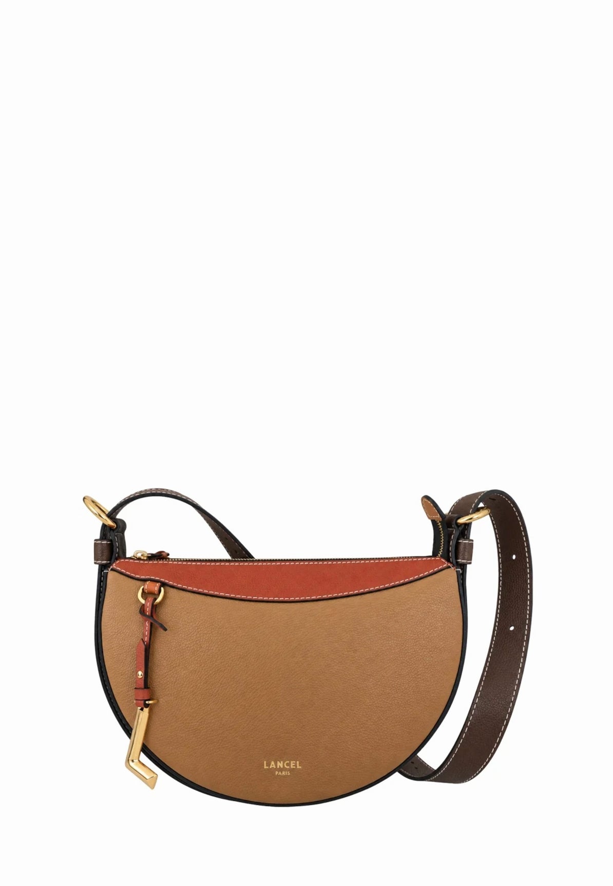MCO Camel - LANCEL Porte-croisé demi-lune Faubourg