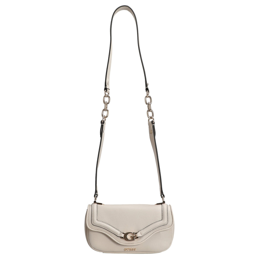 Ecru - GUESS Sac à bandoulière Dea Crossbody Flap
