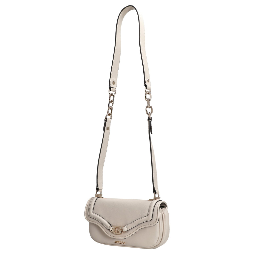 Ecru - GUESS Sac à bandoulière Dea Crossbody Flap
