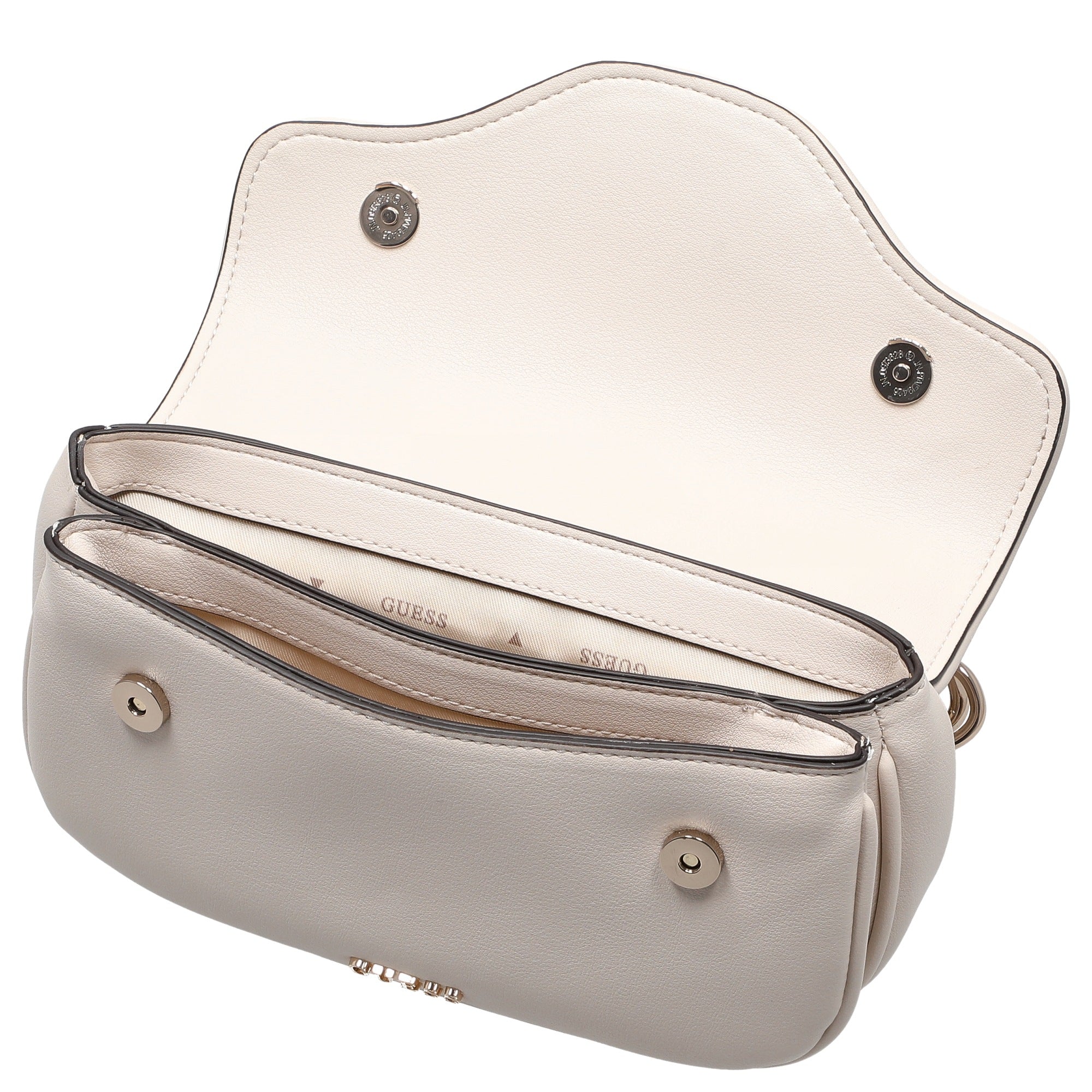 Ecru - GUESS Sac à bandoulière Dea Crossbody Flap