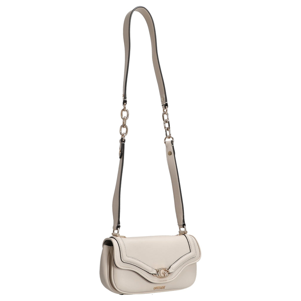 Ecru - GUESS Sac à bandoulière Dea Crossbody Flap