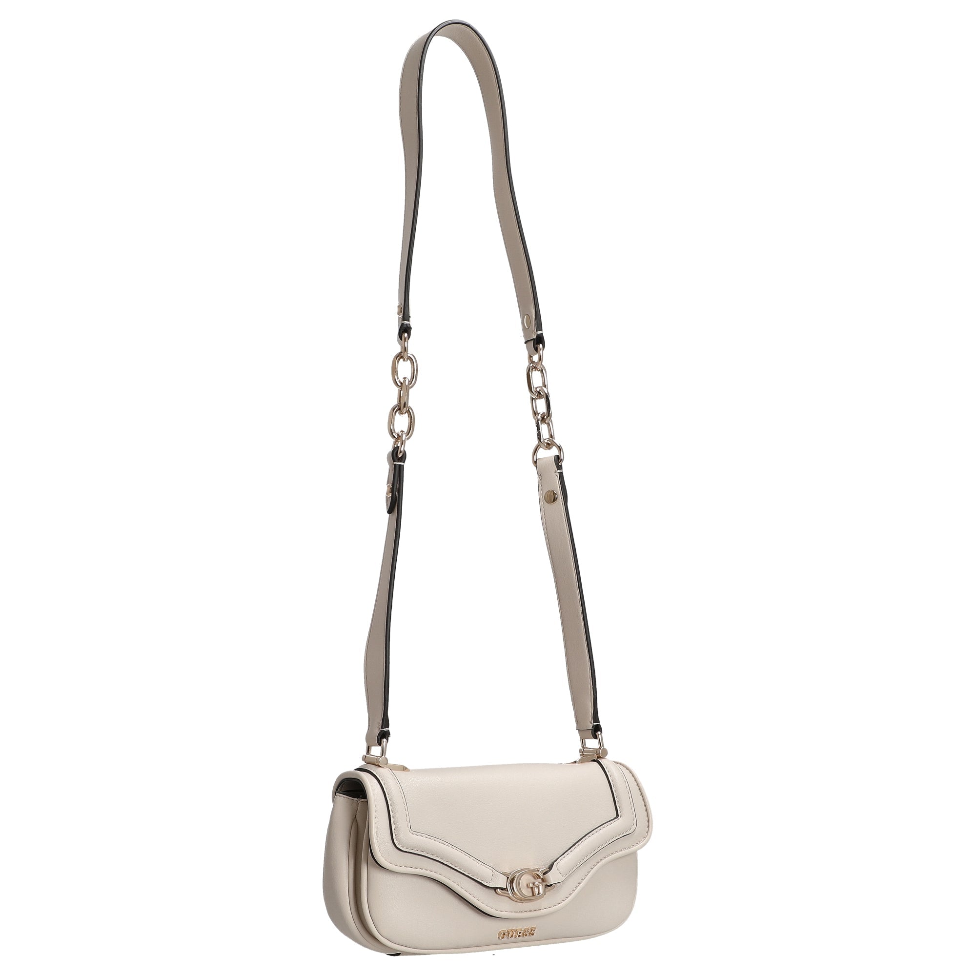 Ecru - GUESS Sac à bandoulière Dea Crossbody Flap