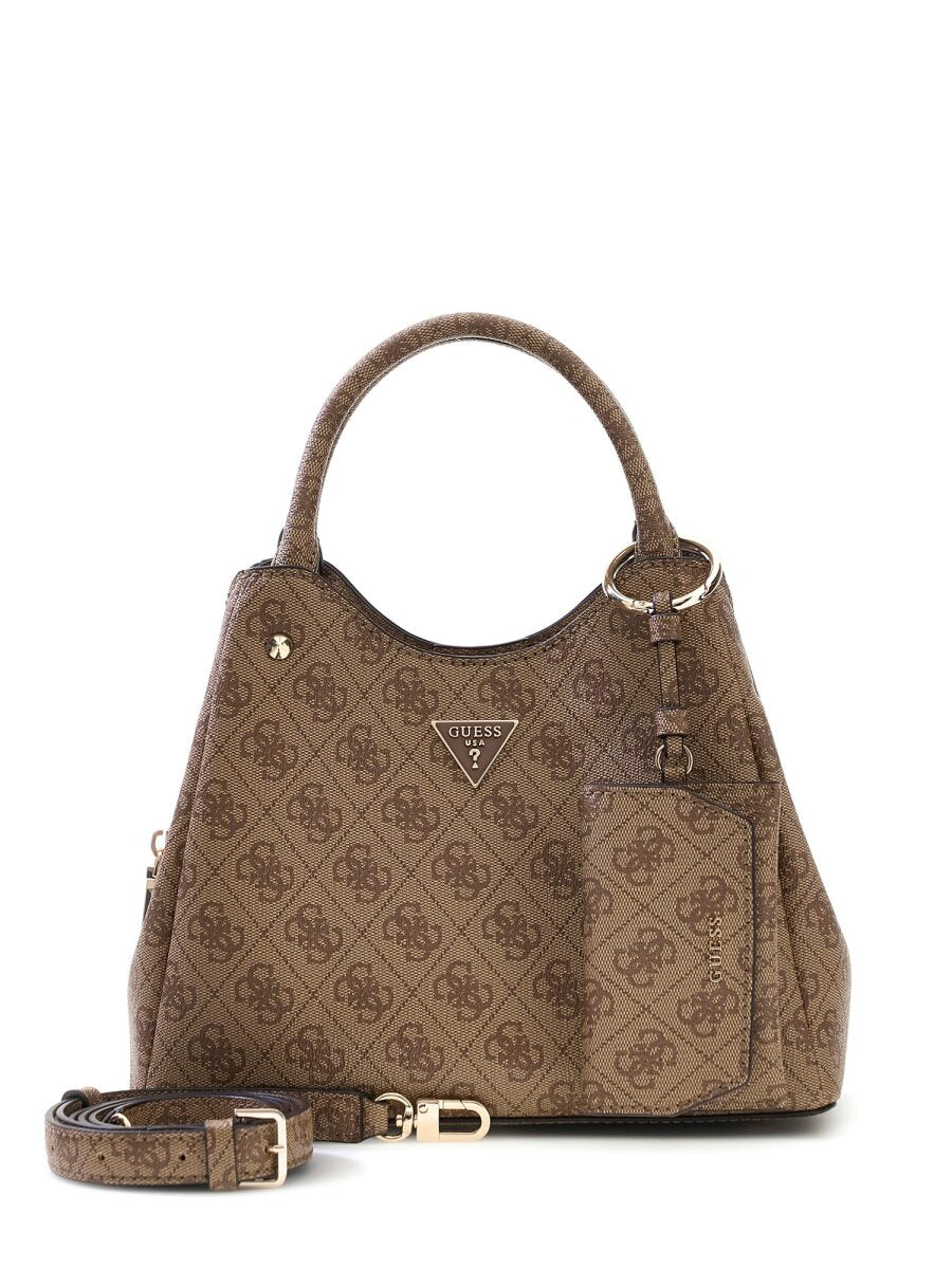 Latte Logo - GUESS Sac cabas Lorella Logo Small Girlfriend Latte Logo