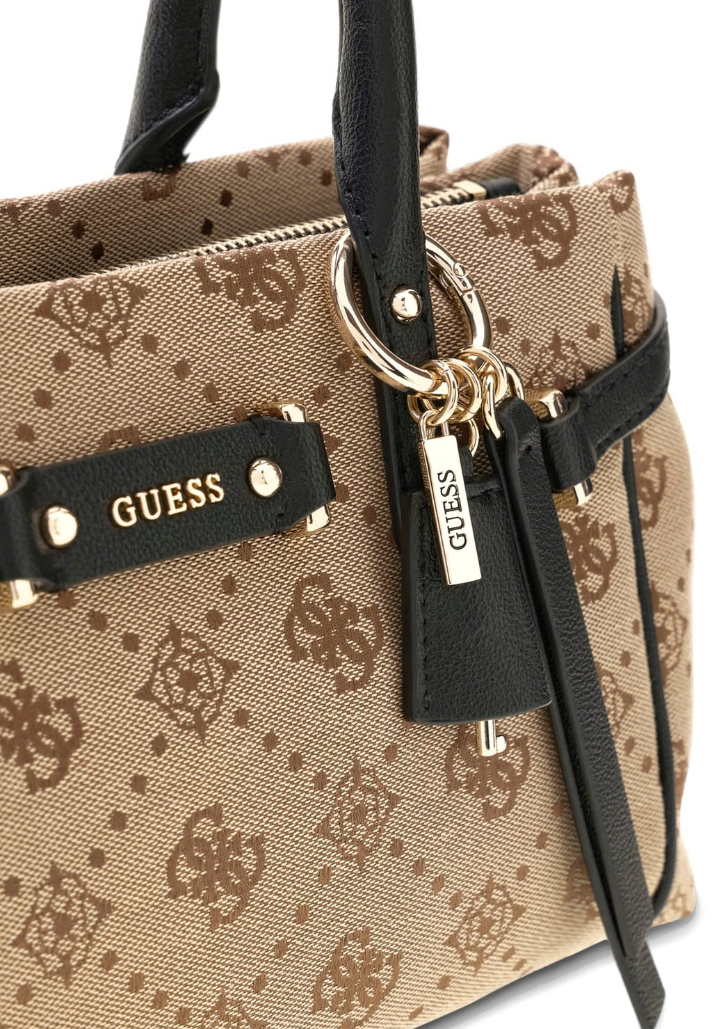 Latte - GUESS Sac à main Dorothy Girlfriend Satchel S