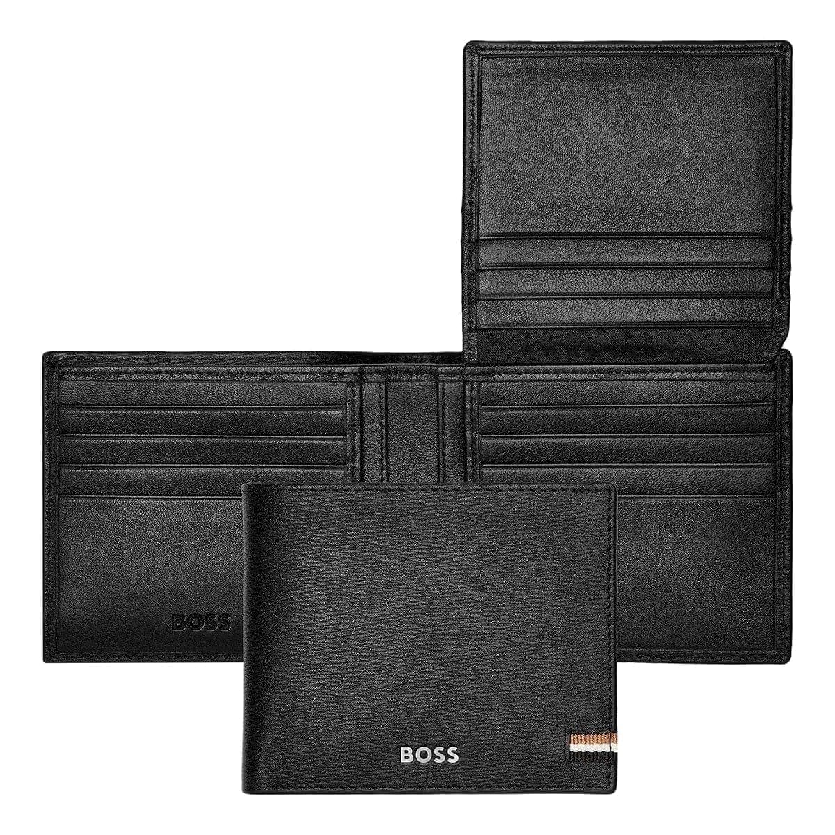 HUGO BOSS Portefeuille Iconic avec flap Black