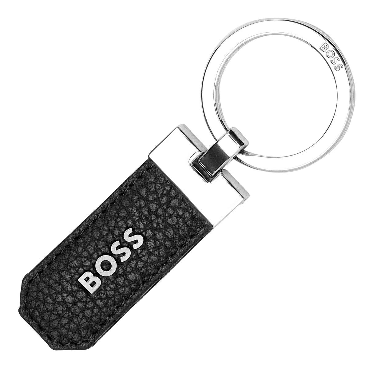 HUGO BOSS Porte-clés Logo Classic Grained Black