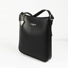 LANCASTER Sac trotteur zippé Smooth à bandoulière