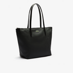 Noir - LACOSTE Petit sac cabas zippé L.12.12 Concept uni