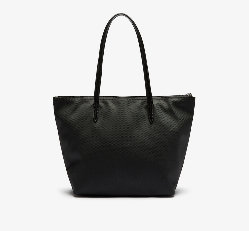 Noir - LACOSTE Petit sac cabas zippé L.12.12 Concept uni
