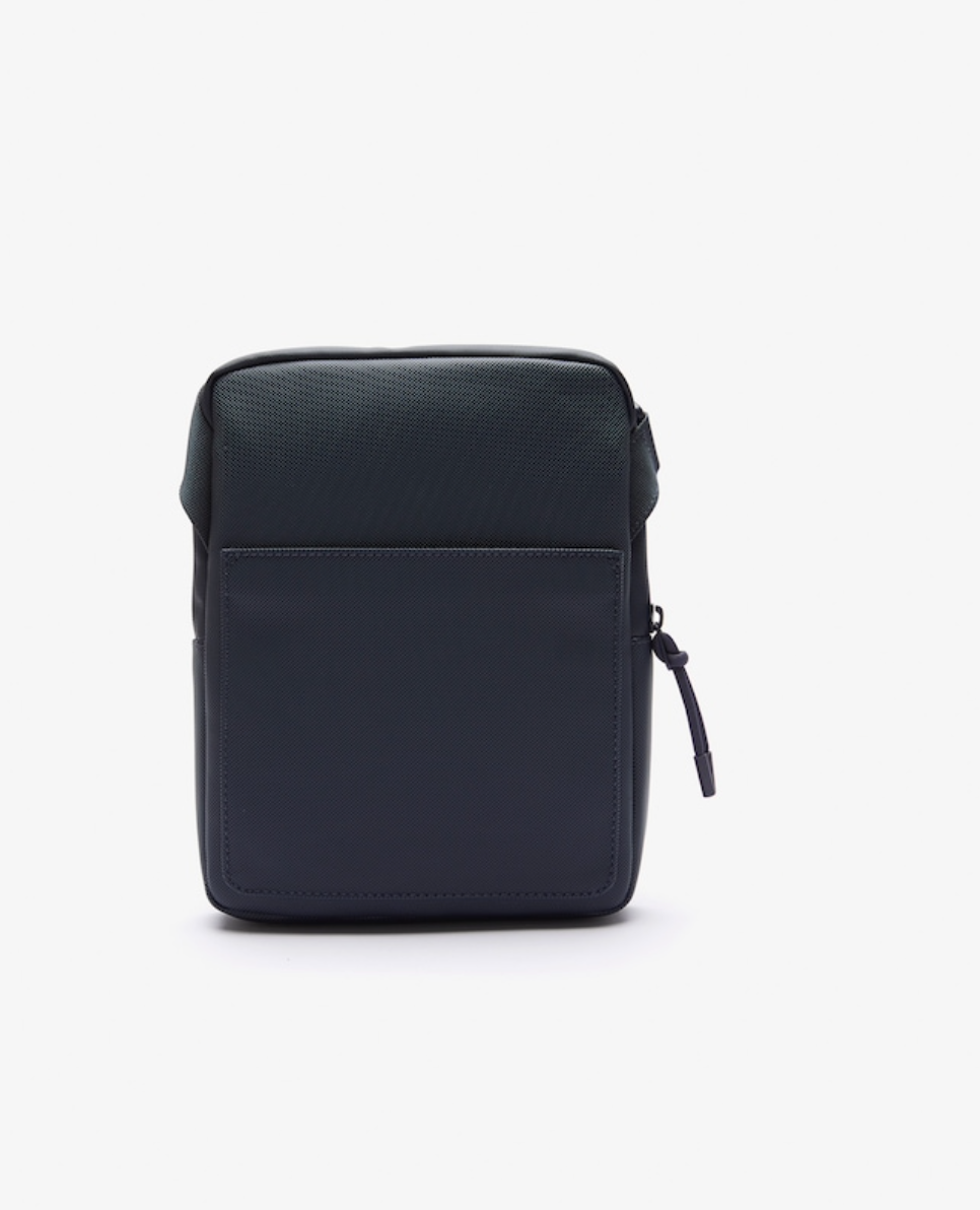 Bleu Marine - LACOSTE Sacoche Medium zippée LCST croisée en petit piqué