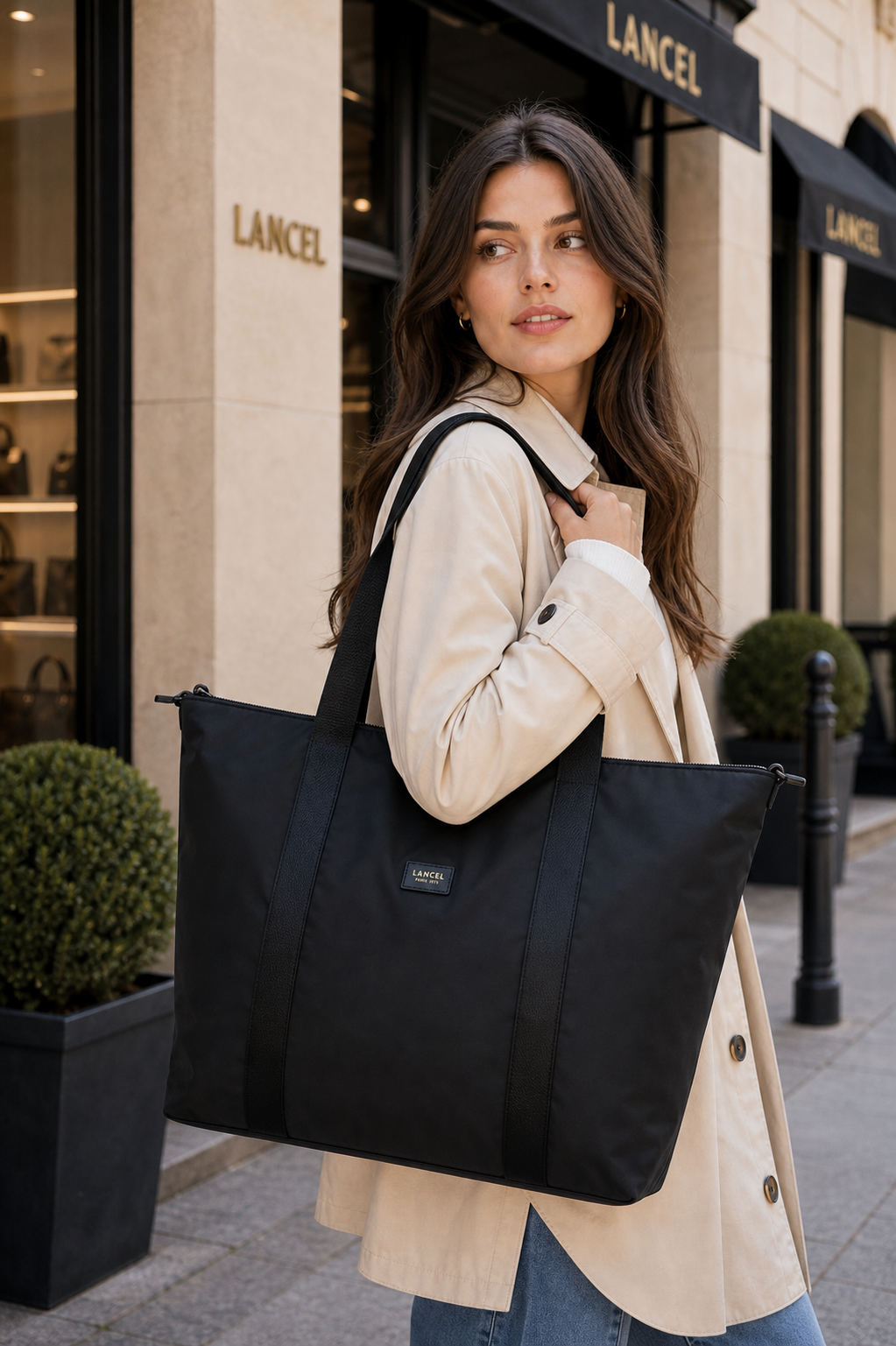 LANCEL Sac cabas L Mistral Rollable