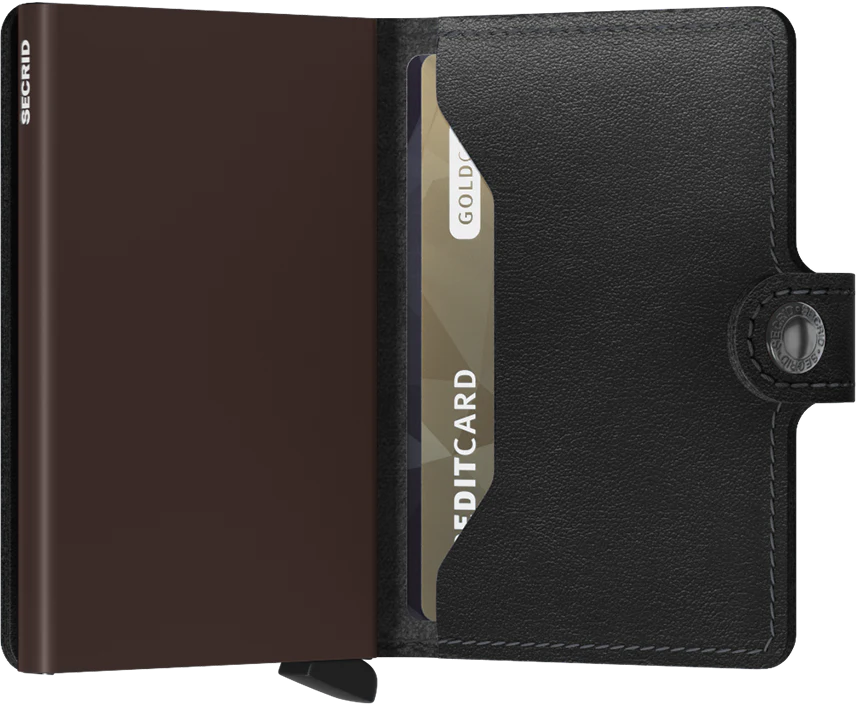 SECRID miniwallet original black brown