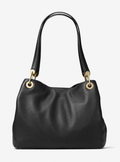 Noir/doré - MICHAEL KORS Grand sac porté épaule Raven en cuir Camel