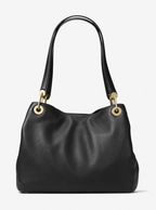 Noir/doré - MICHAEL KORS Grand sac porté épaule Raven en cuir Camel