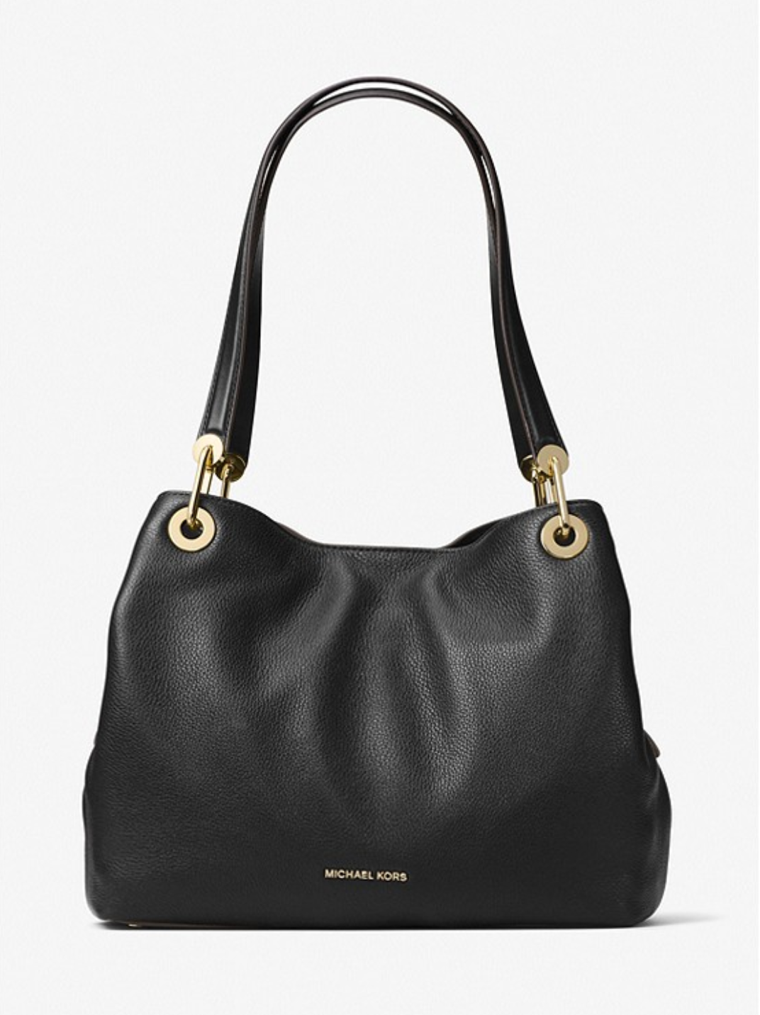 Noir/doré - MICHAEL KORS Grand sac porté épaule Raven en cuir Camel