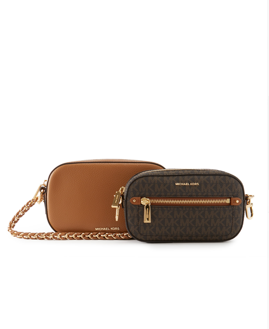 Brown acorn - MICHAEL KORS Sac bandoulière jet set brown/acorn