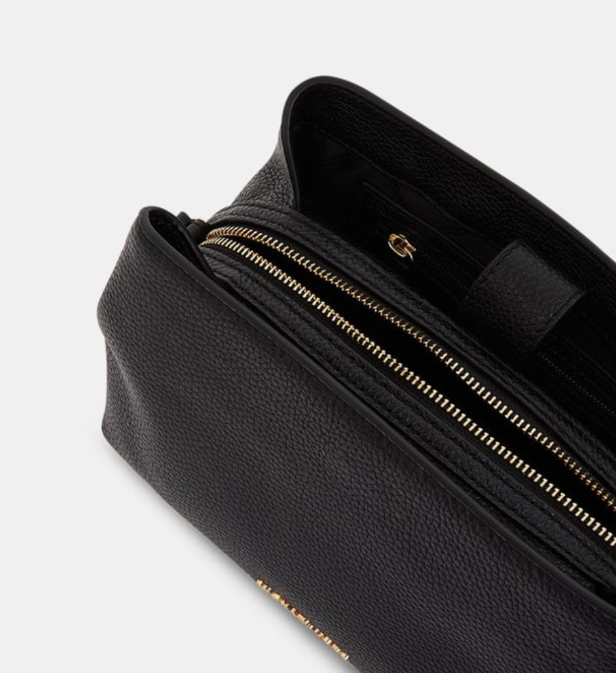 Noir - MICHAEL KORS Sac besace Kensington cuir grainé Noir