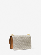 Vanille/Noisette - MICHAEL KORS Très petit sac à bandoulière Heather avec logo Vanille/Noisette
