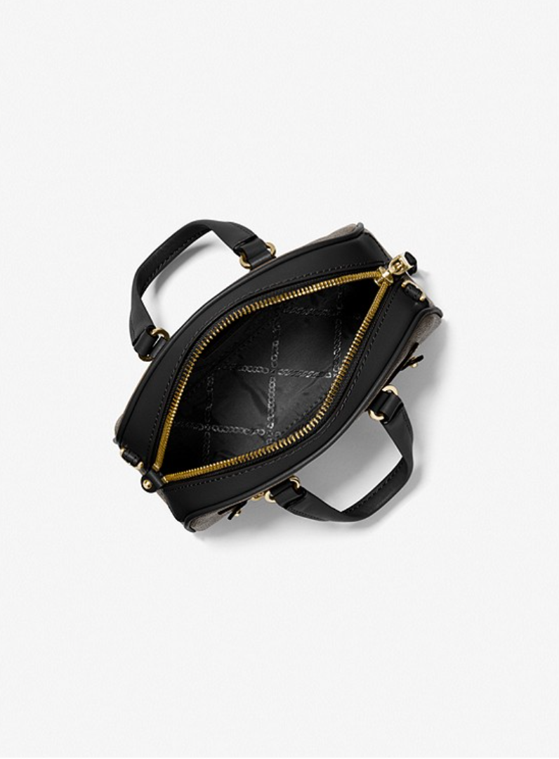 Noir/doré - MICHAEL KORS Très petit sac à bandoulière Williamsburg avec logo