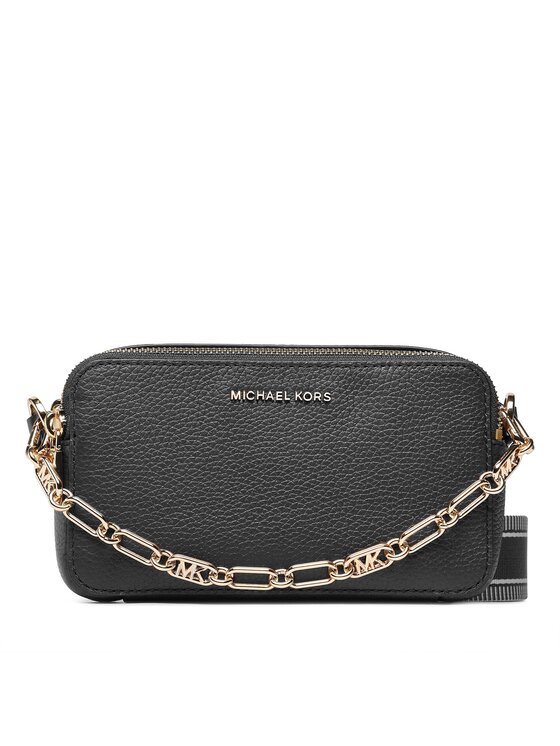 Noir - Michael Kors Jet Set Small Double Zip