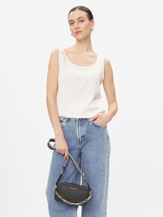 Noir - Michael Kors Jet Set Small Double Zip