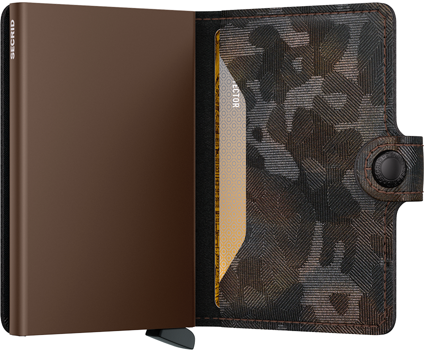Marron - Secrid Miniwallet Jungle