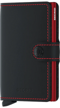 SECRID miniwallet matte black et red