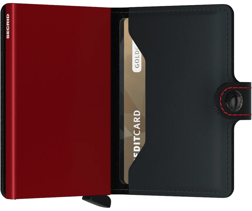 SECRID miniwallet matte black et red