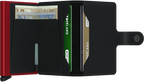 SECRID miniwallet matte black et red