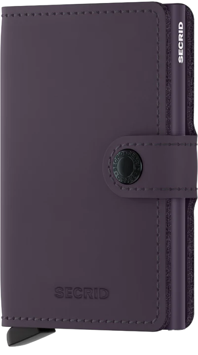 SECRID miniwallet matte dark purple