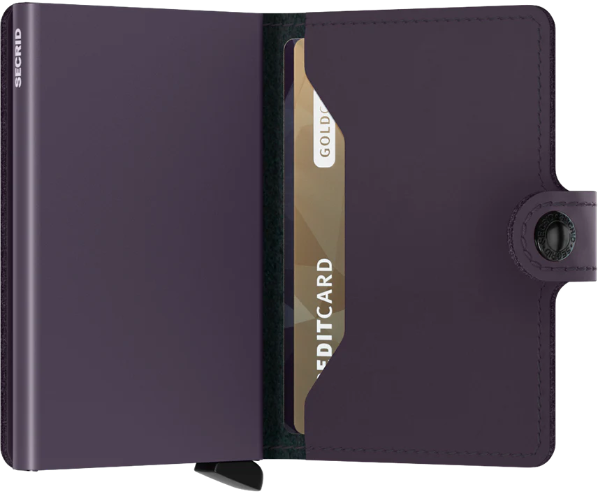 SECRID miniwallet matte dark purple
