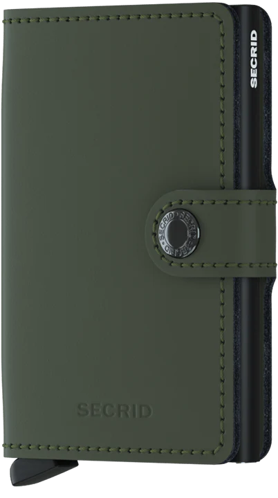 SECRID miniwallet matte green black