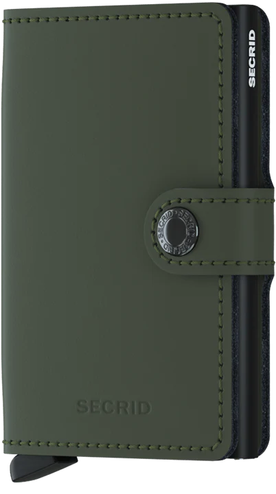 Secrid miniwallet matte green black