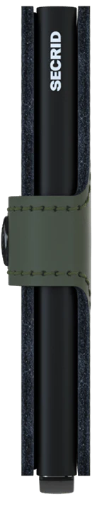 SECRID miniwallet matte green black